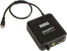 Korg plugKEY Mobile MIDI + Audio Interface for iPhone/iPad Studio Quality Used