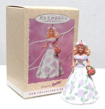1995 NEW NIB Hallmark EASTER Ornament SPRINGTIME BARBIE 1st QEO8269 NIB
