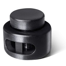 100 Pcs Plastic Cord Locks Double Hole Spring Toggle Stopper Cord Stops Faste...