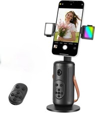 360� AI Face Tracking Phone Holder Selfie Stand Bluetooth Remote For iPhone Sams