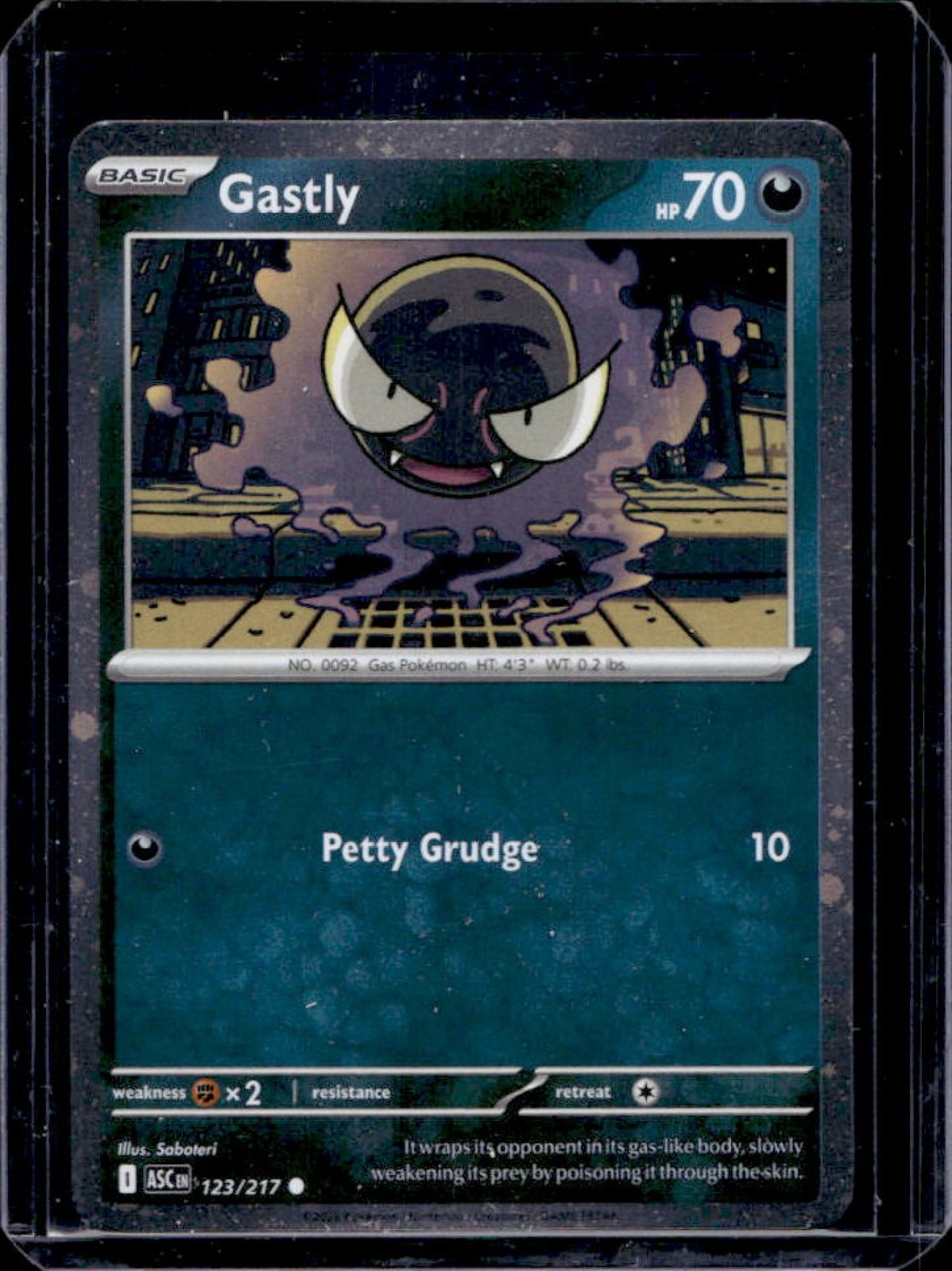 2026 Pokemon Ascended Heroes Gastly Common #123/217