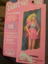 Vintage Barbie Twirling Ballerina KEYCHAIN by Basic Fun for Mattel 1996 NRFB