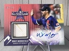 /10 2021 Topps Whit Merrifield All Star Game Worn Patch With Autograph