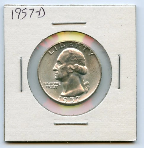 *1957-D Silver Washington Quarter, Choice Uncirculated  *