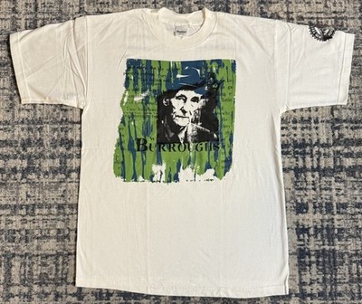 Vintage 90s Don Rock Terror Worldwide Willam Burroughs T Shirt Sz L Grunge Punk