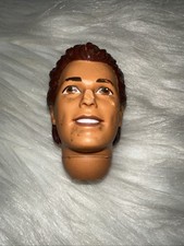 1990 Mattel Barbie KEN DOLL HEAD ONLY Brown Molded Hair needs repair Vintage