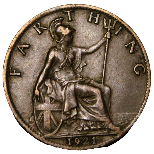 1921 George V Farthing — photo from the most recent tracked eBay sale