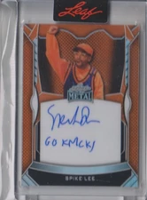2025 Leaf Metal Authentics SPIKE LEE Go New York Knicks Orange On-Card AUTO 5/7