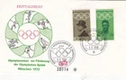 Germany 1968 Olympic Games FDC Special cancel unaddressed VGC