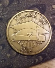 Class of 2014 coin graduation medallion