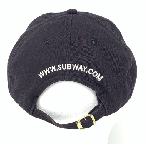 Subway Sandwich Restaurant Employee Unisex Cap Hat Black Adjustable Soft Cotton - Picture 4 of 8