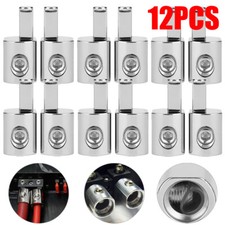 12Pcs 1/0 Gauge To 4 Gauge Pin AWG Power Wire Reducer Car Audio Amp Terminal