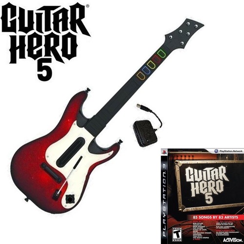 PS3 Wireless Guitar Hero Bundle Playstation 3 eBay