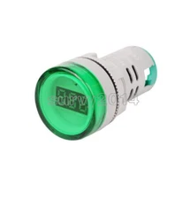 22MM AC60-500V LED Voltmeter Voltage Meter Indicator Pilot Light New DIY Green