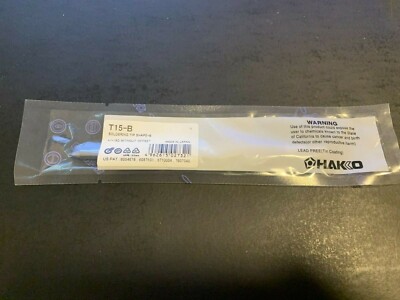 2pcs of T15-B Solder Tip For Hakko FX951 FM-206 FM-204 FM-203 FM-202 FP101