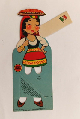 Lucky Strike Bridge Favors c1932 Mexican Waitress