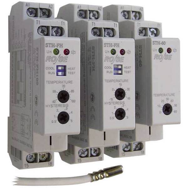 Rose lm termostato per armadio elettrico sth 60 240 v/ac v/dc 1 nc