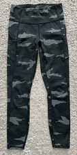 Athleta Camo Contender 7/8 Tight Women's Size XS 405480 Black Gray