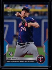 2022 Topps Now #116 Josh Winder RC Blue Parallel Card #d 22/49