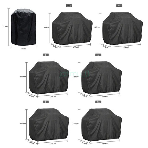 Waterproof BBQ Cover Heavy Duty Rain Gas Barbeque Smoker Grill Protector AU - Picture 2 of 21