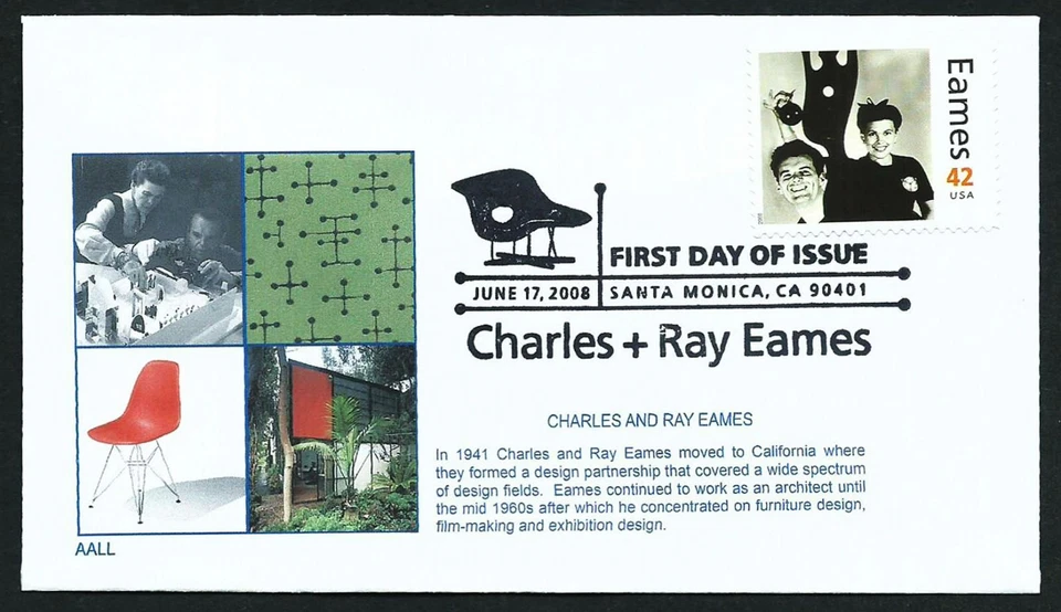 USA, SCOTT # 4333, SET OF 16 FDC COVERS AALL DESIGNERS CHARLES & RAY EAMES 2008 - Image 2 of 4