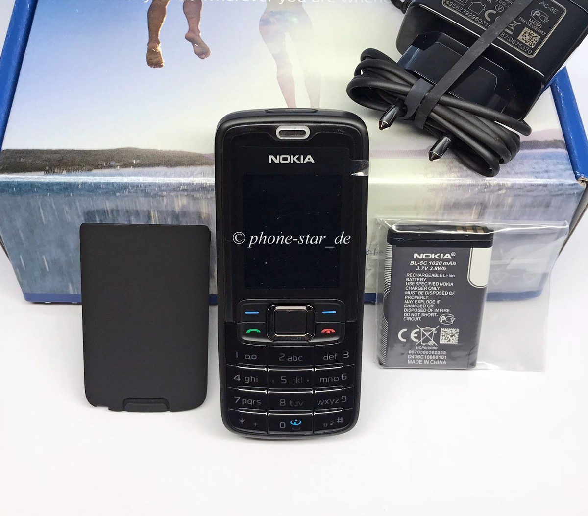 Nokia 3110 Classic Handy Schwarz – Mit Bluetooth, Radio, MP3, 1,3 MP Kamera
