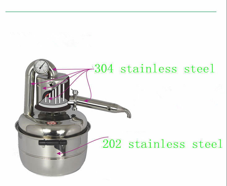10L Home Brew Kit Still Wine Water Alcohol Distiller +Fast Shipping!!