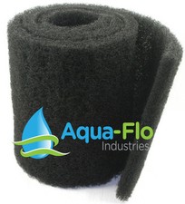 24"x 72"x 1.25" Coarse Black Universal Pond Filter Mat aquarium-filtration-media