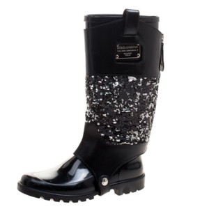 dolce and gabbana sequin boots