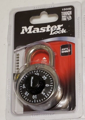 Master Lock 1500D Combination Pad Lock - NEW IN PACKAGE - FREE SHIPPING!