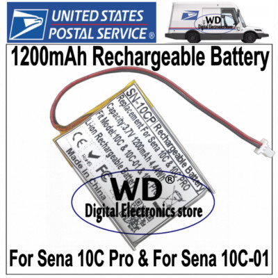 1200mAh Battery Repair For Sena 10C Pro & For Sena 10C Bluetooth  Headset 10C-01