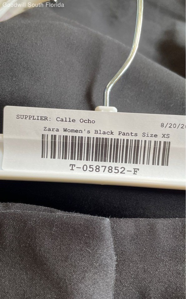 Zara Womens Black Flat Front Dress Pants Size XS eBay