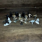 Lot Of 17 Star Wars Mini Micro Collection Figures Vtg 1982 Cast Metal