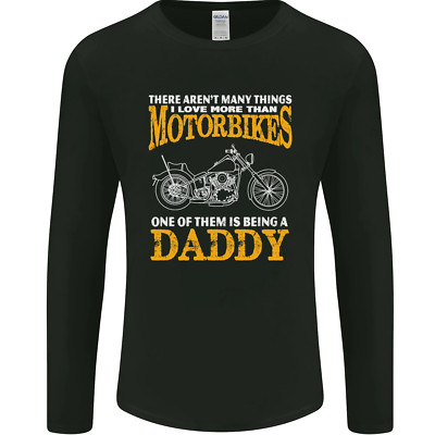 Being A Daddy Biker Motorrad Herren Langärmelig Maglietta