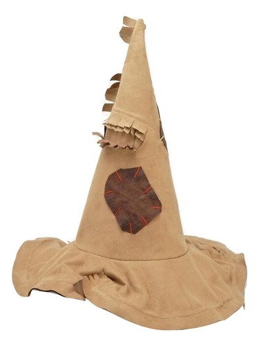 Forum Novelties Scarecrow Tattered Witch Brown Sorting Hat Pointed Wizard Costume Accessory