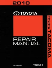 2010 Toyota Tacoma Shop Service Repair Manual Volume 1 Only