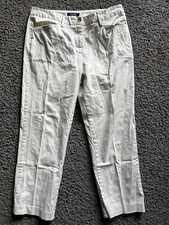 Lands End Women's 6 Khaki Tan Pants Mid-Rise Straight Leg Uniform Flat Front