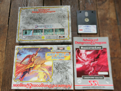 Jeu Amstrad CPC 6128 - Heroes Of The Lance - US Gold - Bon état
