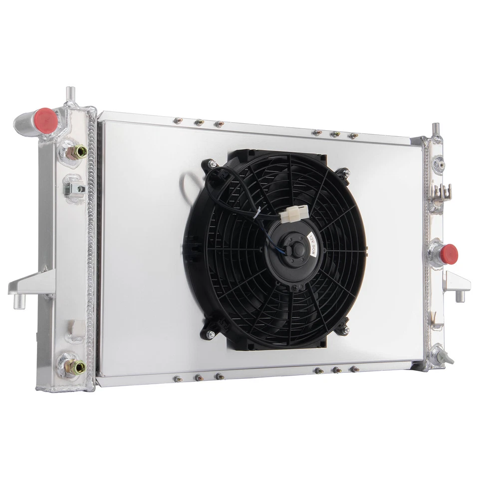 Radiador con ventilador de cubierta para Saturn SC1 SC2 SL1 SL SL2 SW1 SW2 1994-2002 1,9 L L4 AT Foto 2 de 4