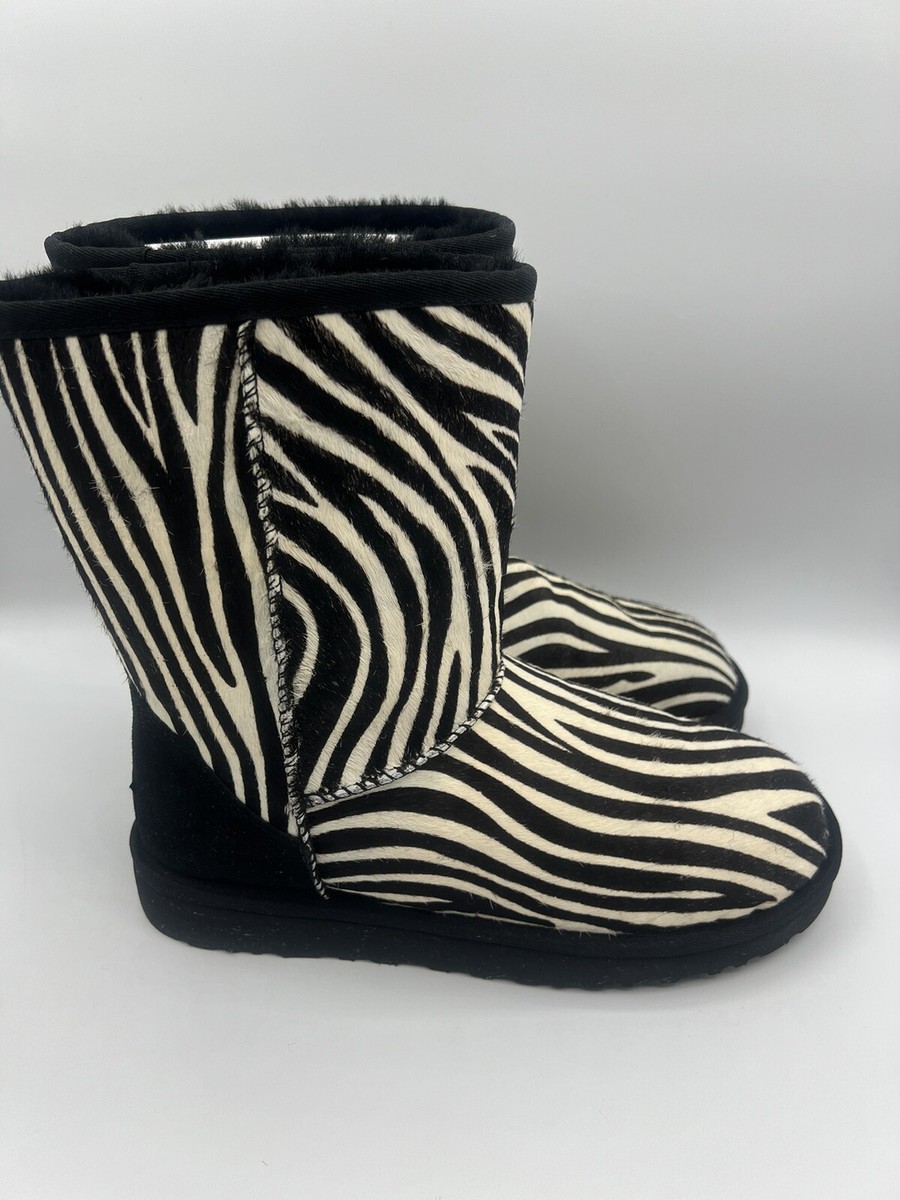 UGG AUSTRALIA CLASSIC SHORT EXOTIC ZEBRA BOOTS Size 9 WOMENS UGG AUSTRALIA CLASSIC SHORT EXOTIC ZEBRA BOOTS Size 9 WOMENS