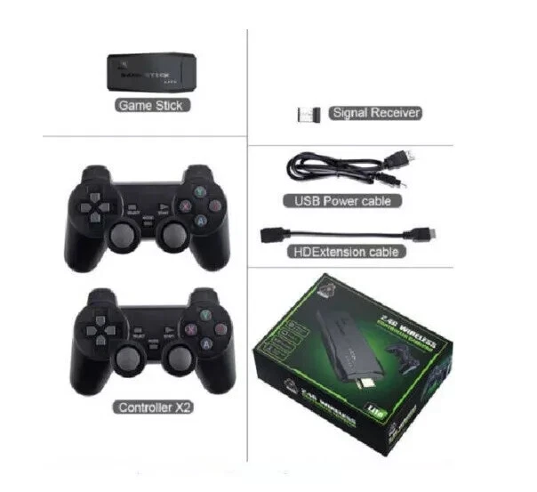 Console M8 2.4g LITE gamestick 4k. Videogiochi TV HDMI giochi retro emulatore 64 - Immagine 3 di 4