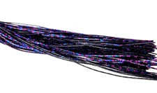 RUBBER SILICONE LEGS - BLACK/ PURPLE/ BLUE - Fly Tying Materials - 44 Pc. - NEW!