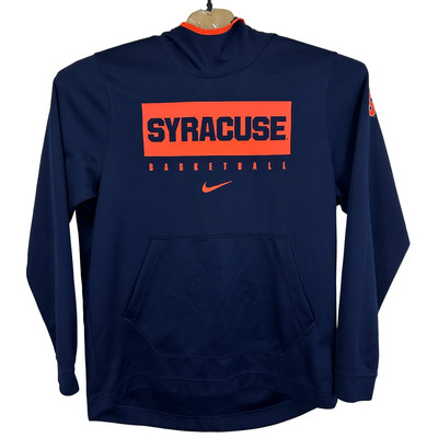 Nike Hoodie Herren XL Blau Pullover Sweatshirt NCAA Syracuse Basketball Y2K