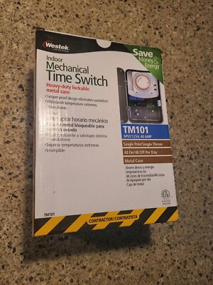 WESTEK MECHANICAL HEAVY DUTY INDOOR TIME SWITCH 120VAC 40 AMPS-LOCKABLE-METAL