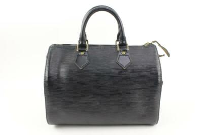 Louis Vuitton Black EPI Leather Speedy 25 Bag