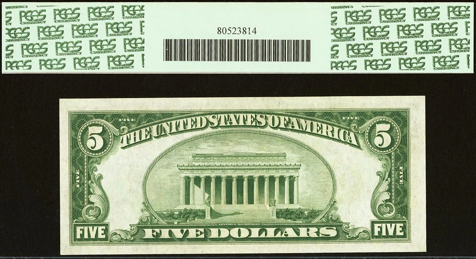 1928B $5 FRN - San Francisco - PCGS 64PPQ - Redeemable in Gold - Fr 1952-L - Image 3 of 3