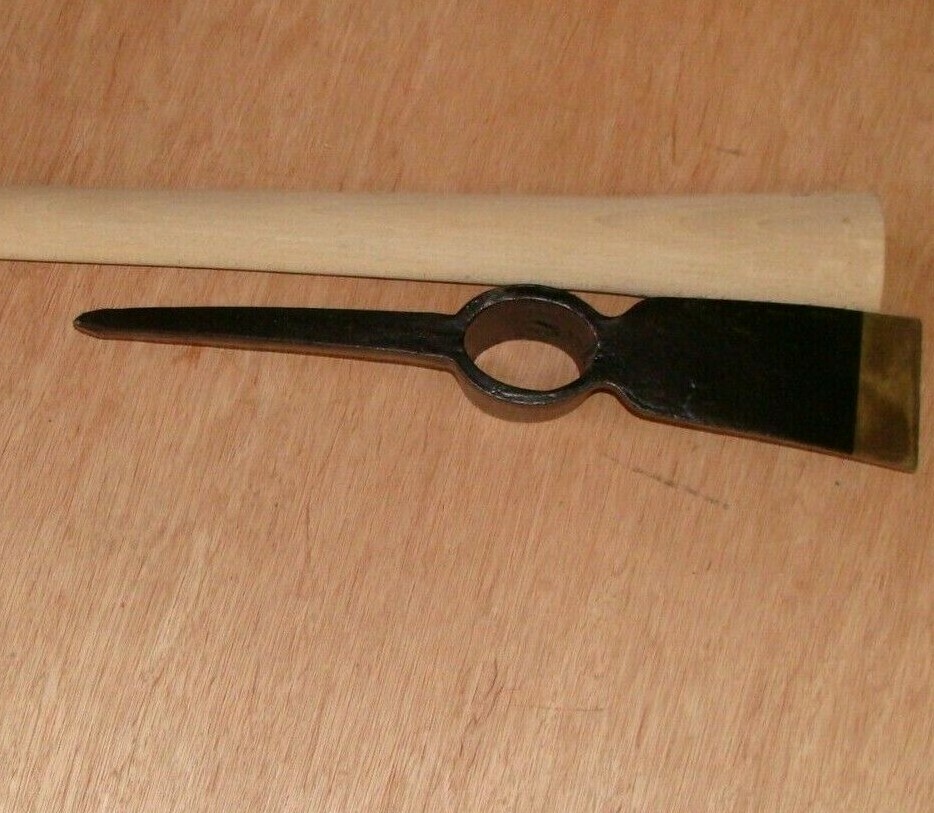 5LB MATTOCK BEECH WOOD SHAFT WOODEN HANDLE PICK AXE FOR GARDEN DIGGING