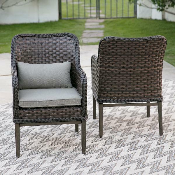 Belham Living Meridian All Weather Wicker Curved Bench Set Of 4 For Sale Online Ebay