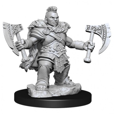 DWARF BARBARIAN FEMALE Wizkids Dungeons & Dragons Frameworks Miniatures WZK75031