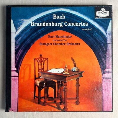 MUNCHINGER Bach: Brandenburg Concertos 1959 Vinyl Box Set London CSA-2301 - VG